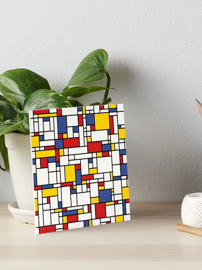 Piet Mondrian Abstract Pop Art 1960s Red Blue Yellow Rectangles