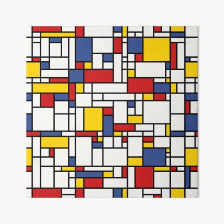 Piet Mondrian Abstract Pop Art 1960s Red Blue Yellow Rectangles