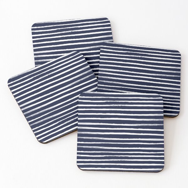 Item preview, Navy x White Stripes designed and sold by Leah Flores.
