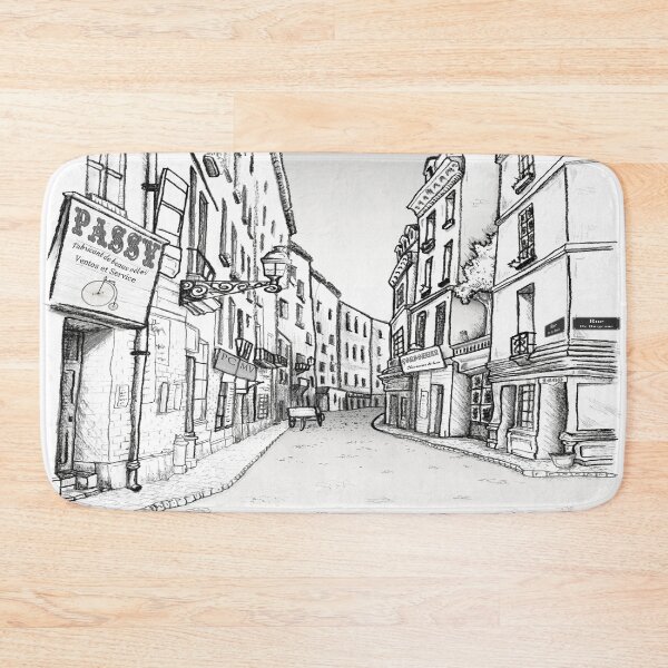 Item preview, Old Paris Street scene, early dawn designed and sold by Rusty Wright.