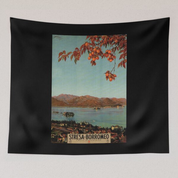 Item preview, Stresa Borromeo retro poster designed and sold by CorasPosters.