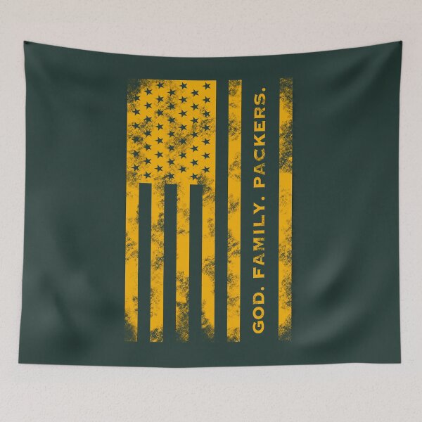 Item preview, God Family Packers Pro US Flag Dad Gift designed and sold by S4PPHIRE-DES1GN.