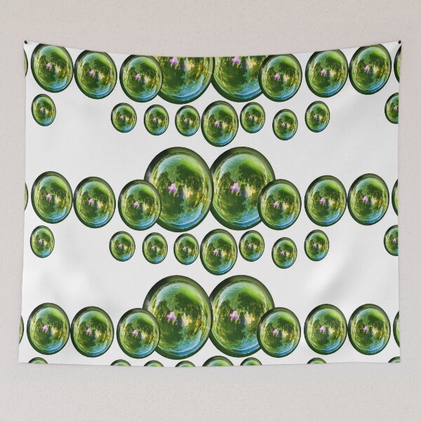 Item preview, green bubble water drop designed and sold by Moltotal.