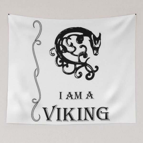 Item preview, DREKI 1 I am a viking dragon North shadow silhouette celtic god designed and sold by dragonemma.