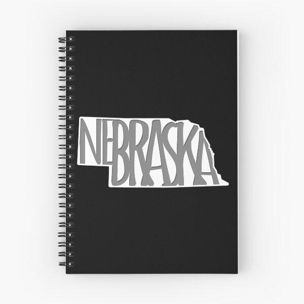 Item preview, Nebraska - state silhouette design of Nebraska - NE gifts - Nebraska text in gray designed and sold by smooshfaceutd.