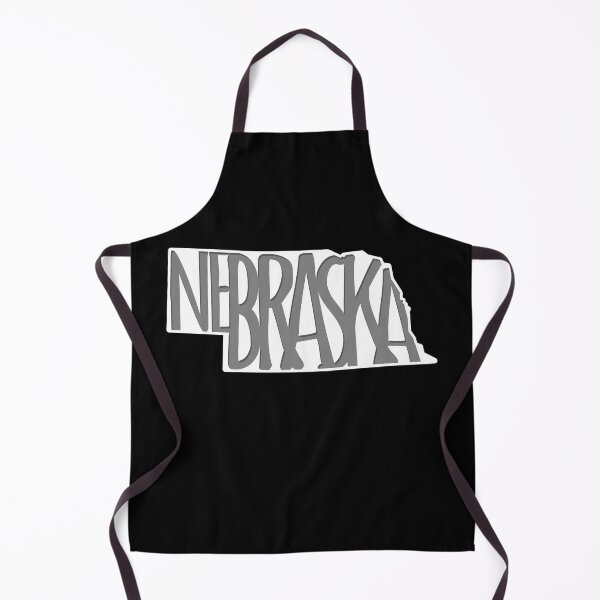 Item preview, Nebraska - state silhouette design of Nebraska - NE gifts - Nebraska text in gray designed and sold by smooshfaceutd.