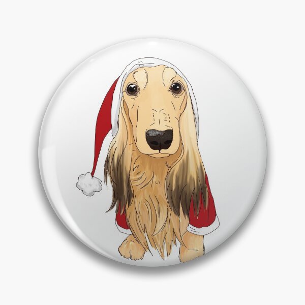 Item preview, Christmas Dachshund- Cream longhair designed and sold by rdowerarts.