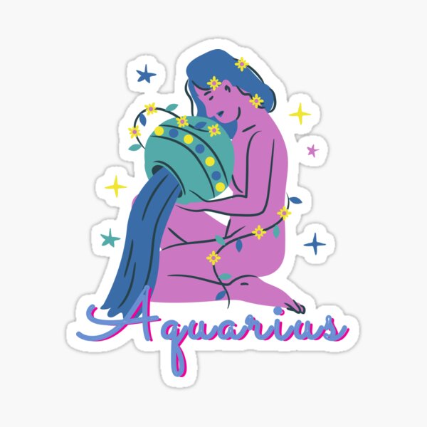 Item preview, Aquarius Zodiac Sign Scorpion Colourful Flat Art Cartoon Design designed and sold by Wangfu-tees.