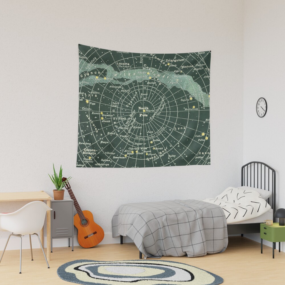 Constellation map tapestry sale