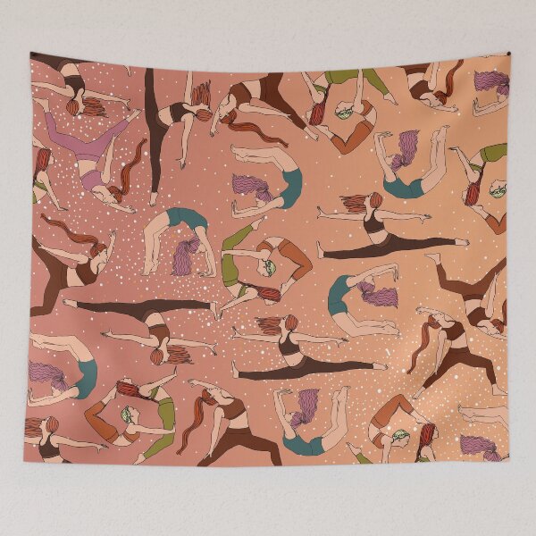 Item preview, Yoga girls pattern. Yoga girls manuniscript designed and sold by sierratruong.