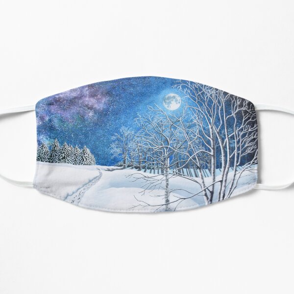 Walking In The Winter Moonlight Mask