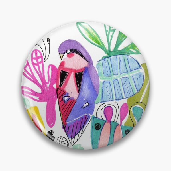 Item preview, Botanical Pop Bird designed and sold by Lisa Jane Creative.