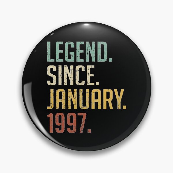 Item preview, Legend Since January 1997 24th Birthday Gift 24 Years Old Vintage January 1997 designed and sold by Takatv.