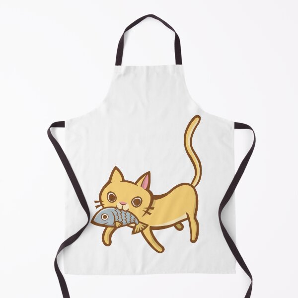 Item preview, Cartoon Cat with fish in mouth designed and sold by RaionKeiji.