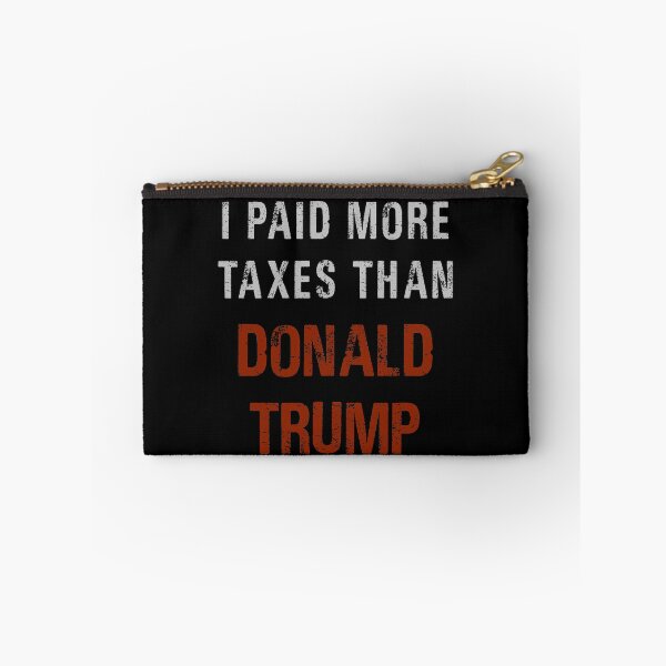 Item preview, I Paid More Taxes Than Donald Trump Protest Design Dark Version designed and sold by magentasponge.