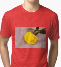 Yellow Antique Rose Tri-blend T-Shirt