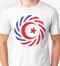 Muslim American Multinational Patriot Flag Series 1.0 Slim Fit T-Shirt
