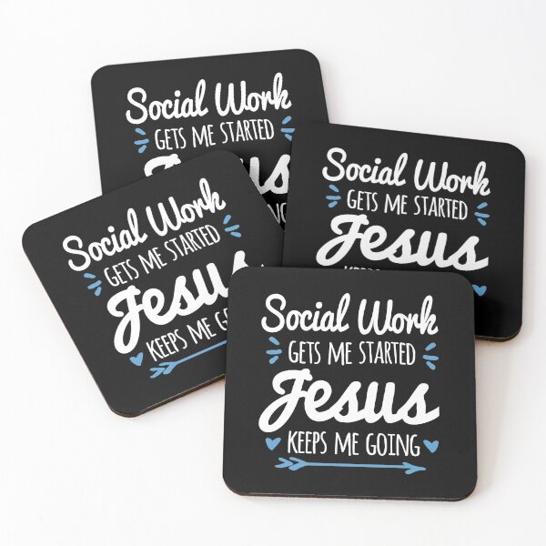 Item preview, Social Work Gets Me Started, Jesus Keeps Me Going designed and sold by Cariocas.