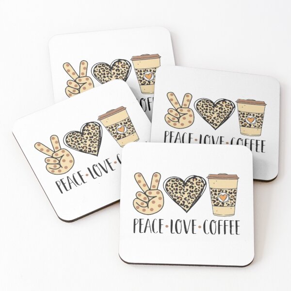 Item preview, Peace Love Coffee designed and sold by RaymondPurves.