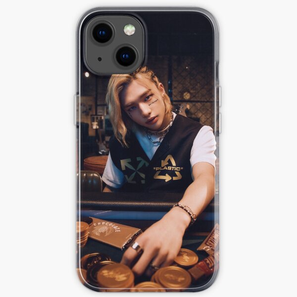 Streunende Kinder Hyunjin Blondes Haar iPhone Flexible Hülle