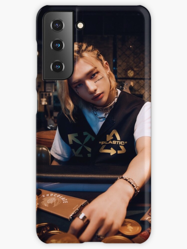 Stray Kids Hyunjin Blonde hair | Samsung Galaxy Phone Case