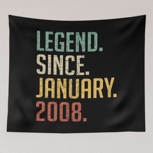 Item preview, Leyenda desde enero de 2008 13er regalo de cumpleaños 13 años Vintage enero de 2008 designed and sold by Takatv.