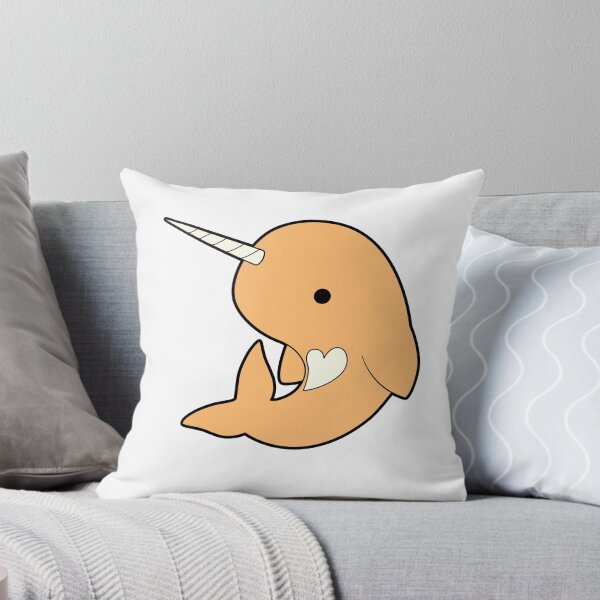 Item preview, Cute Orange Narwhal  designed and sold by AJBaird.