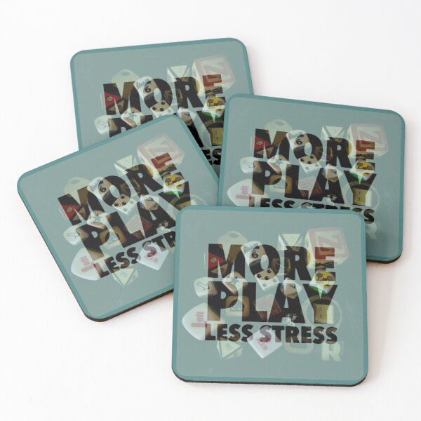 Item preview, More Play, Less Stress - Dice, Fun and Games designed and sold by tymonardo.