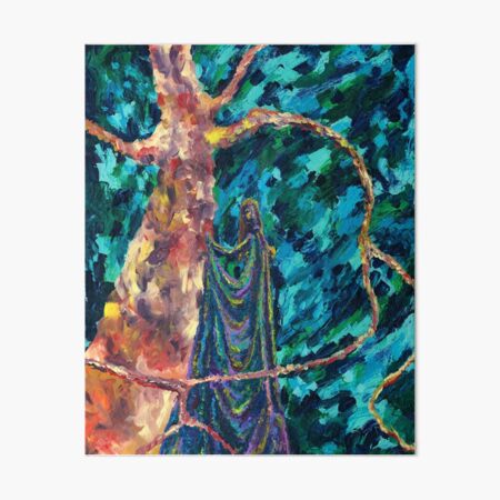 Synthesis, Tangled Branches, Abstract Expressive Painting by Courtney Hatcher Art Board Print