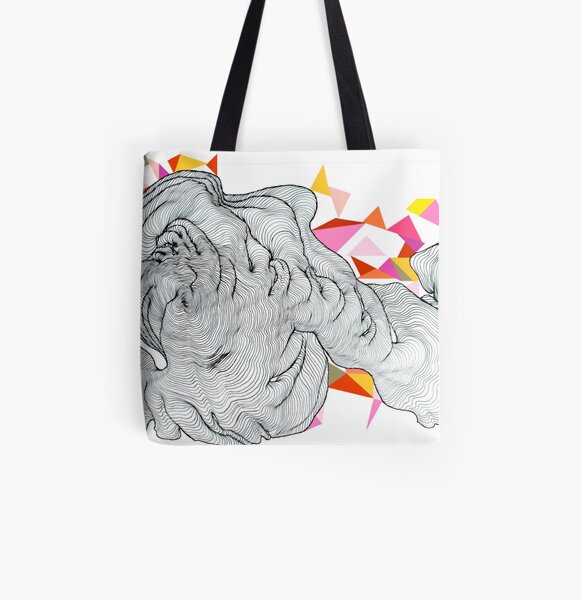 Clouds All Over Print Tote Bag