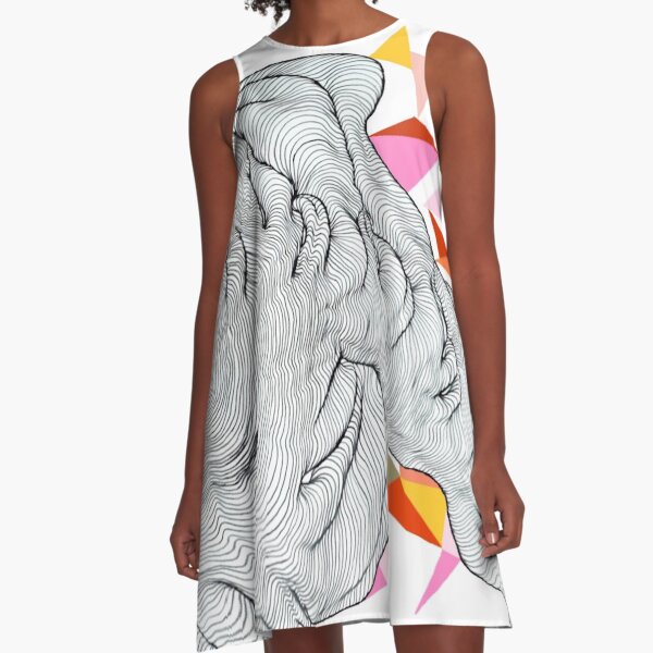 Clouds A-Line Dress