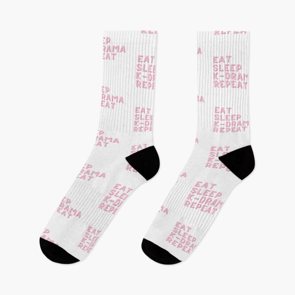 Item preview, Eat Sleep K-Drama Repeat Pink designed and sold by teesaurus.