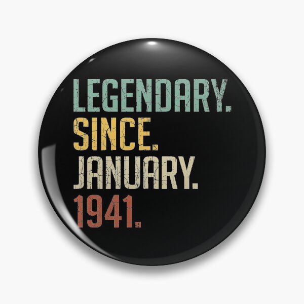 Item preview, Legendary Since January 1941 80th Birthday Gift 80 Years Old Vintage January 1941 designed and sold by Takatv.