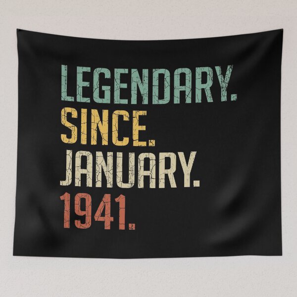 Item preview, Legendary Since January 1941 80th Birthday Gift 80 Years Old Vintage January 1941 designed and sold by Takatv.