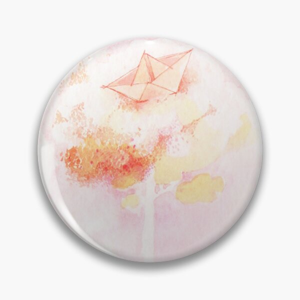 Item preview, little boat over the tree - orange - watercolor designed by Tizi Graphics designed and sold by TiziGraphics.