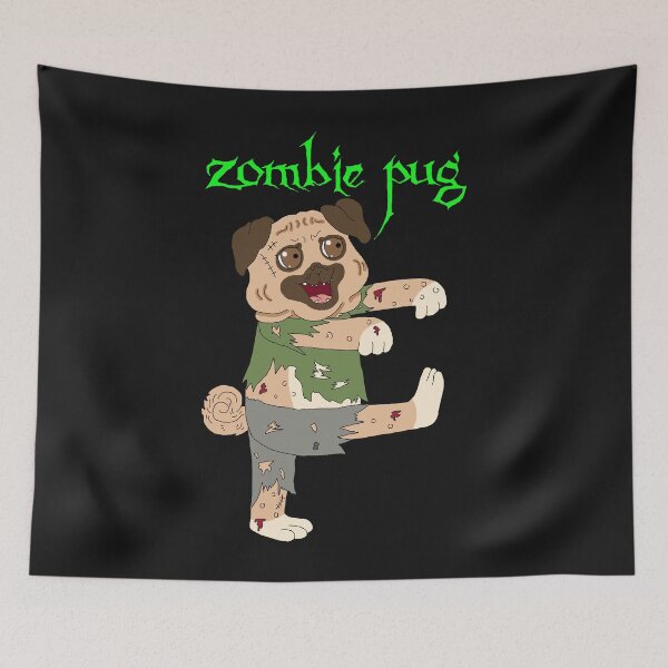 Item preview, Zombie Pug Dog Halloween Gift designed and sold by eiwo87.