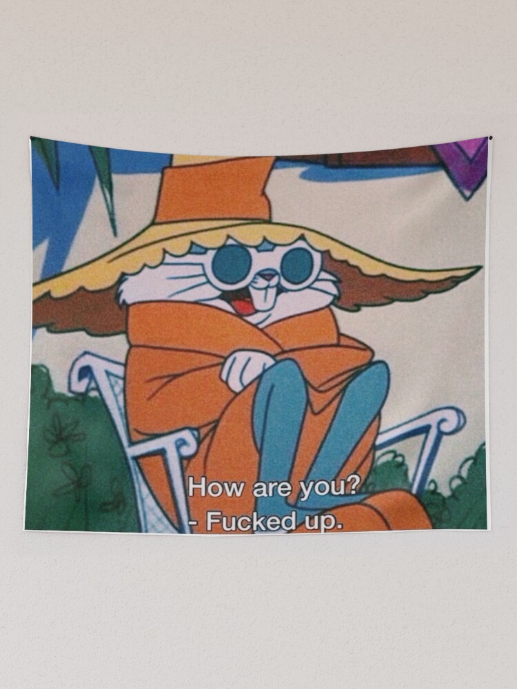 Thumbnail 2 of 3, Tapestry, Funny- How are you? designed and sold by EllieKohlbeck55.