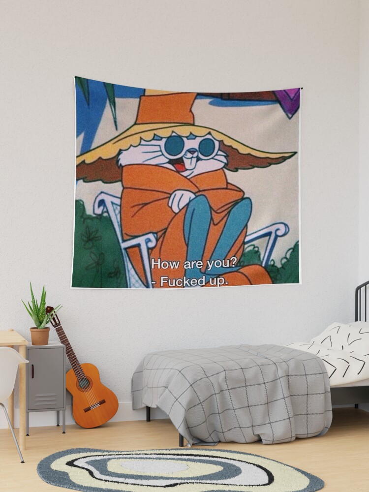 Thumbnail 1 of 3, Tapestry, Funny- How are you? designed and sold by EllieKohlbeck55.