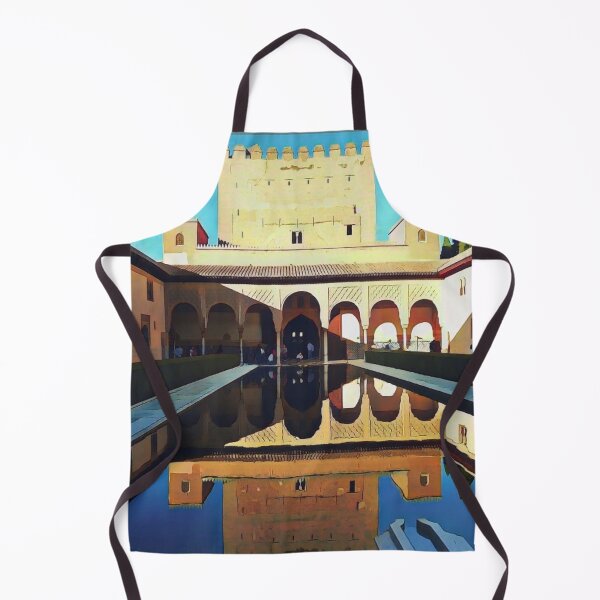 Item preview, Alhambra Reflecting Pool Illustration designed and sold by tremendoustees.
