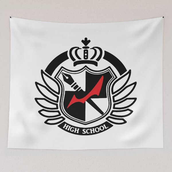 Item preview, Danganronpa high school logo designed and sold by Joel Roque.