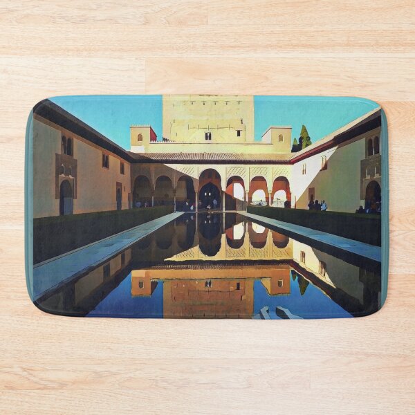Item preview, Alhambra Reflecting Pool Illustration designed and sold by tremendoustees.