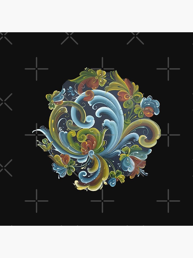 Traditional Norwegian Telemark Rosemaling by Forestwood