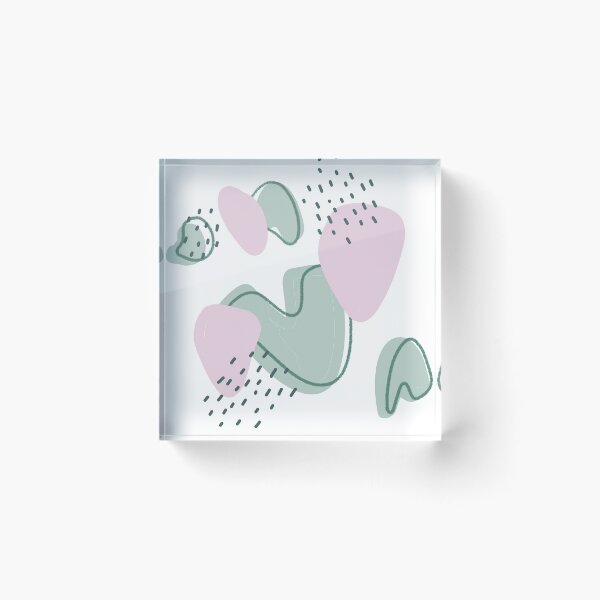 Item preview, Abstract modern pattern (pink/green) designed and sold by PaintPsd.