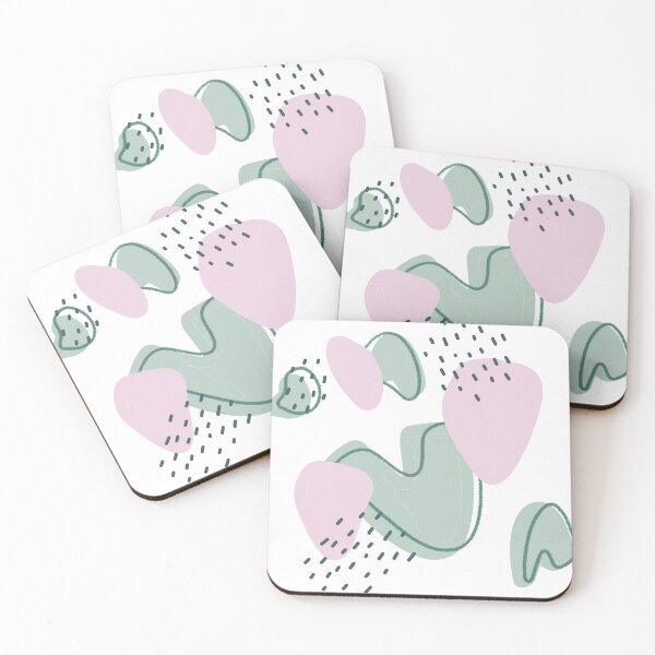 Item preview, Abstract modern pattern (pink/green) designed and sold by PaintPsd.
