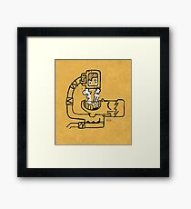 Drinking beer Framed Print