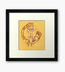 Drinking beer Framed Print