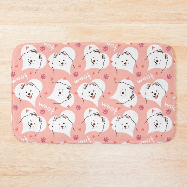 Item preview, Samoyed Dog Emoji - Pink designed and sold by Lulupainting.