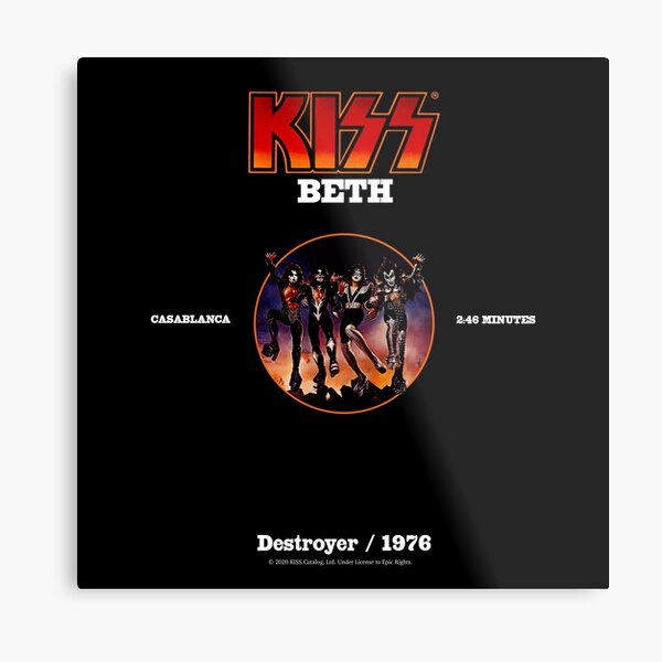KISS - Beth Metal Print