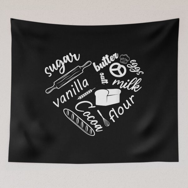 Item preview, Baking Ingredients and Utensils Heart Baker designed and sold by PatelLayla.