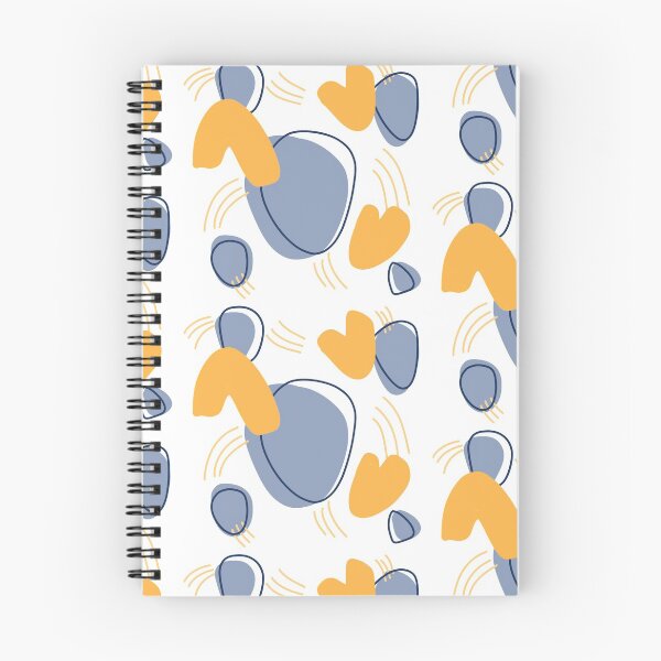 Item preview, Abstract modern pattern (orange/blue/grey) designed and sold by PaintPsd.